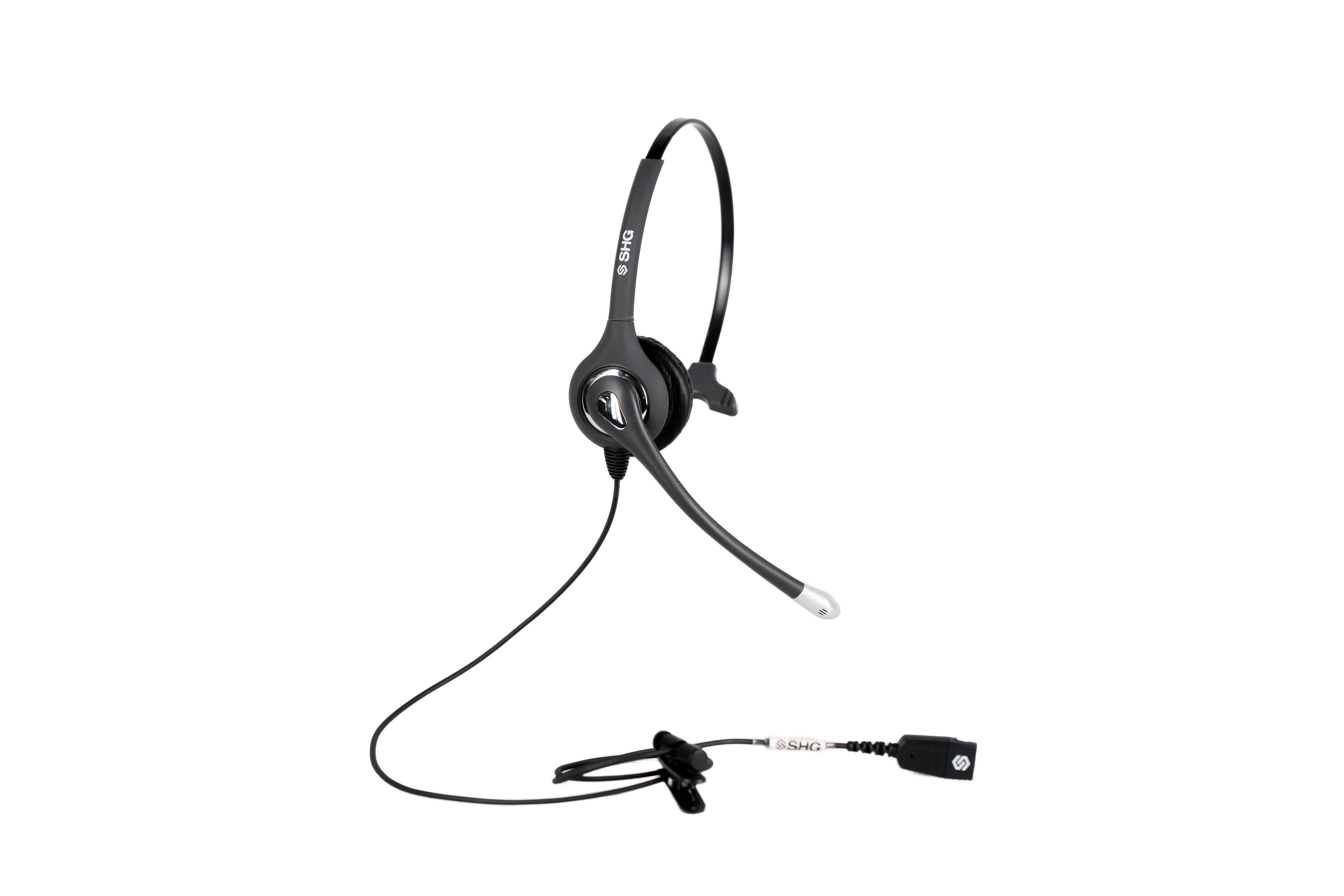 SHG S500 Single Ear Noise Cancelling Headset PLT QD- 2 sets of Ear Cushions (Cable sold separately.)